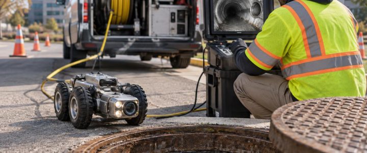 CCTV Pipe Inspection for Verifying Underground Pipe Connections