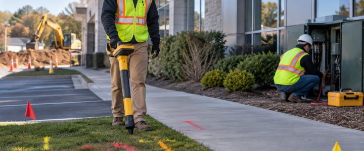 Electromagnetic Utility Locating Around Commercial Buildings