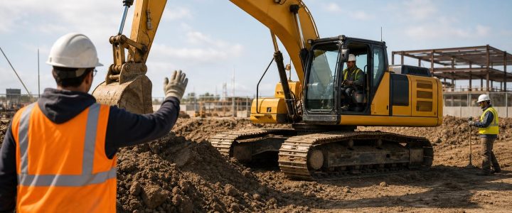 Excavator Safety: Managing Blind Spots, Swing Radius, and Ground Crew Risk