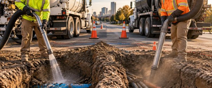 Hydro Excavation vs. Air Excavation for Utility Test Holes