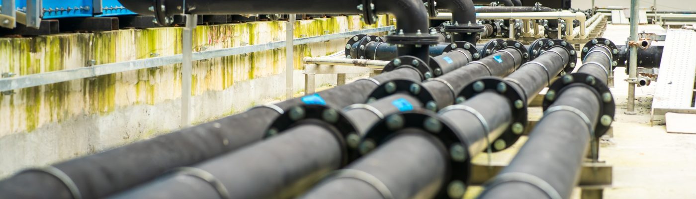 Water pipe engineering, watering transport system in iron duct pipes.